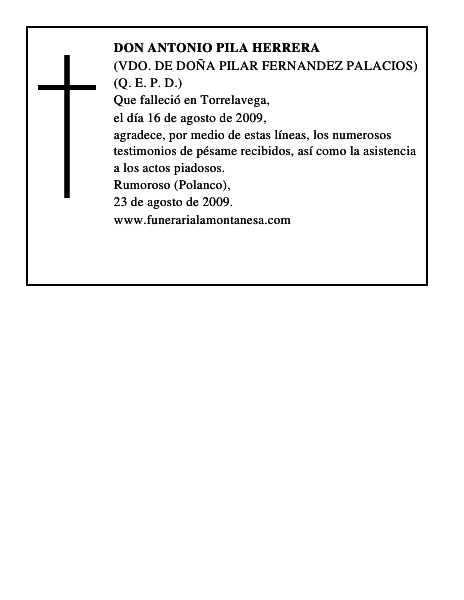 DON ANTONIO PILA HERRERA
