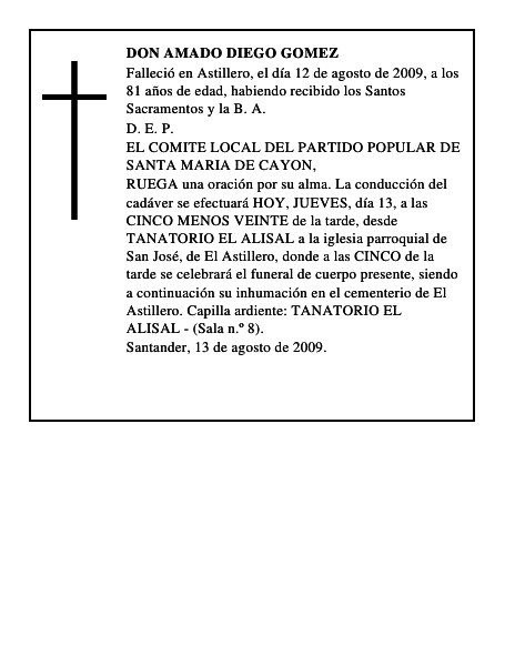 DON AMADO DIEGO GOMEZ