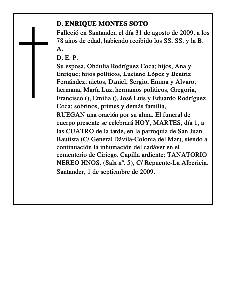 D. ENRIQUE MONTES SOTO