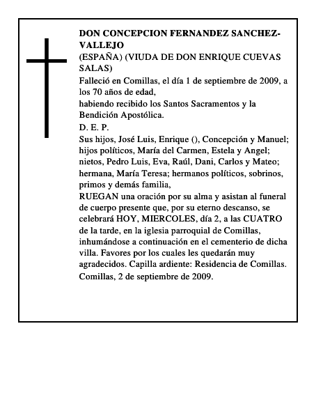 DON CONCEPCION FERNANDEZ SANCHEZ-VALLEJO