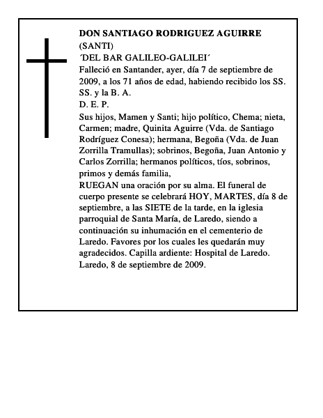 DON SANTIAGO RODRIGUEZ AGUIRRE