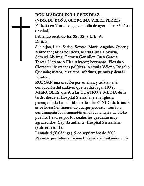DON MARCELINO LOPEZ DIAZ