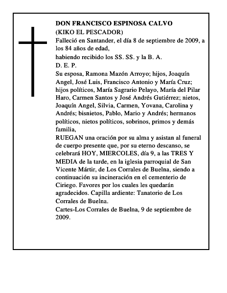 DON FRANCISCO ESPINOSA CALVO