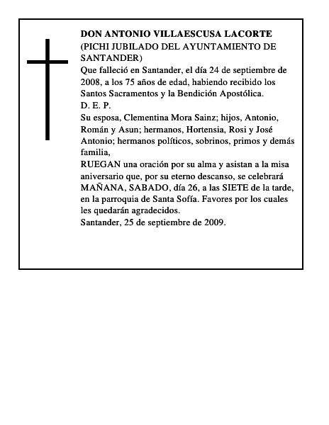 DON ANTONIO VILLAESCUSA LACORTE