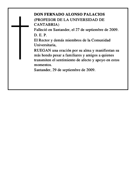DON FERNADO ALONSO PALACIOS