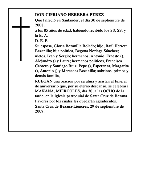 DON CIPRIANO HERRERA PEREZ