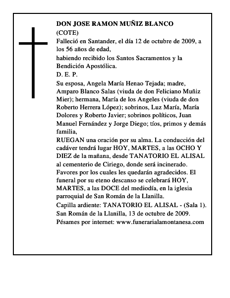 DON JOSE RAMON MUÑIZ BLANCO