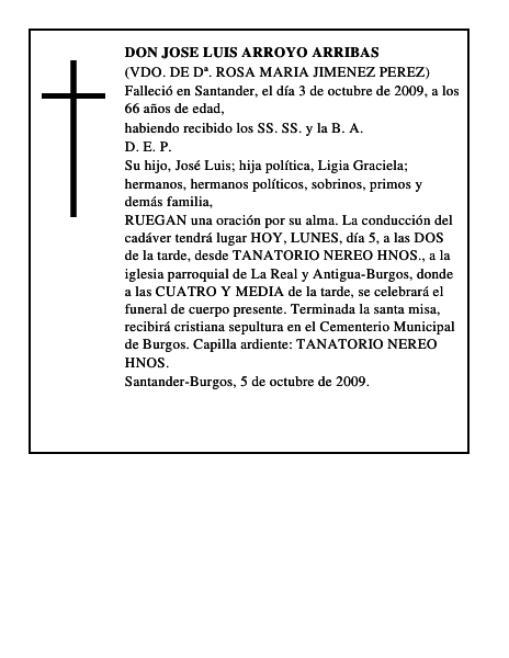 DON JOSE LUIS ARROYO ARRIBAS