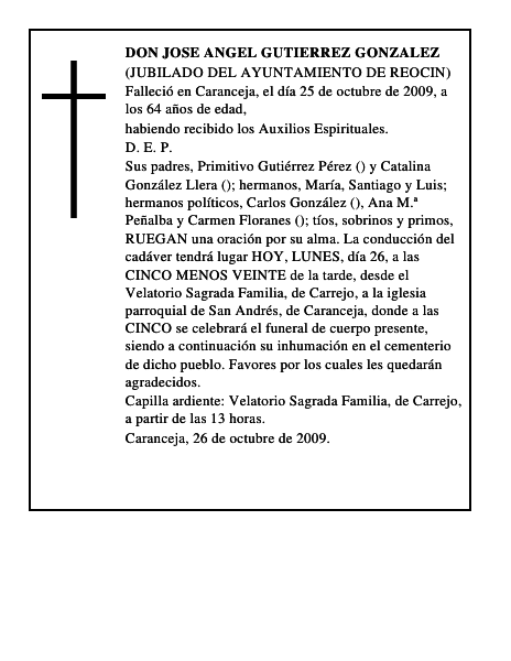 DON JOSE ANGEL GUTIERREZ GONZALEZ