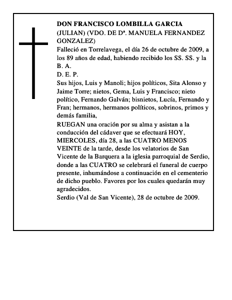 DON FRANCISCO LOMBILLA GARCIA