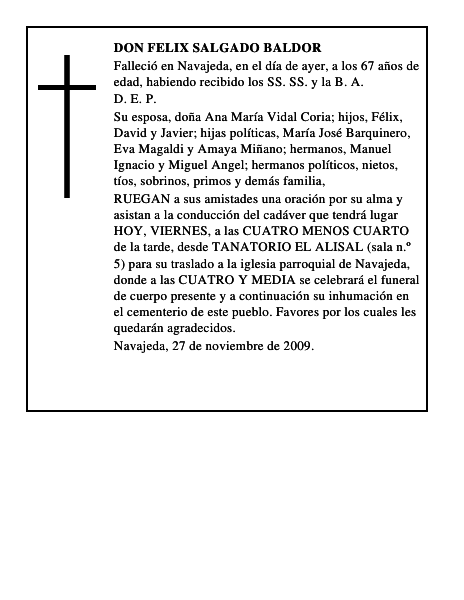 DON FELIX SALGADO BALDOR