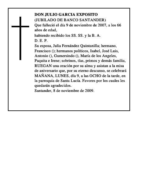 DON JULIO GARCIA EXPOSITO