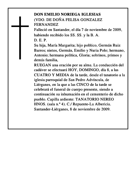 DON EMILIO NORIEGA IGLESIAS