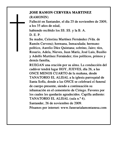JOSE RAMON CERVERA MARTINEZ