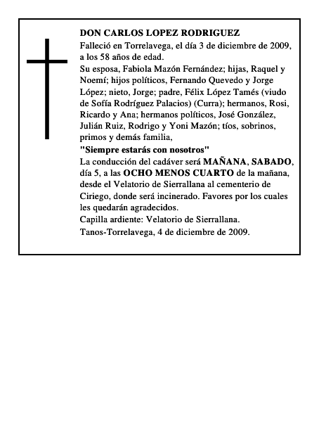 DON CARLOS LOPEZ RODRIGUEZ