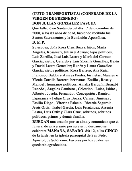 DON JULIAN GONZALEZ PASCUA