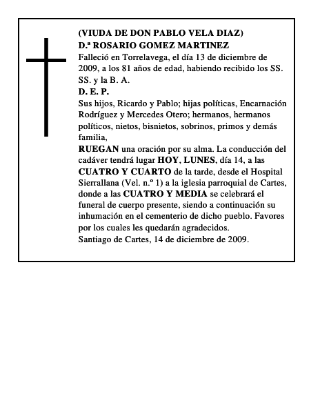 D.ª ROSARIO GOMEZ MARTINEZ