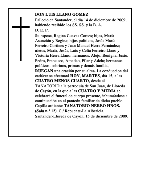 DON LUIS LLANO GOMEZ