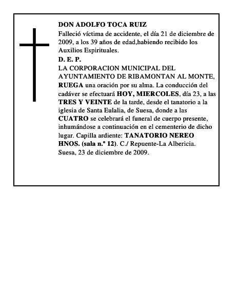 DON ADOLFO TOCA RUIZ