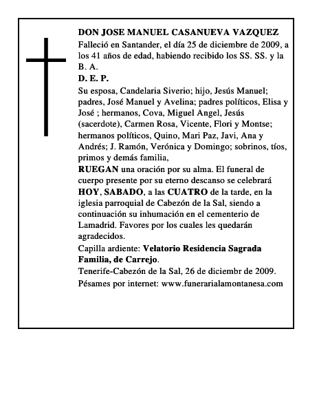 DON JOSE MANUEL CASANUEVA VAZQUEZ