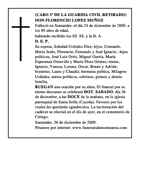DON FLORENCIO LOPEZ MUÑOZ