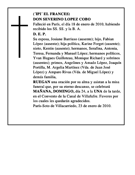 DON SEVERINO LOPEZ COBO