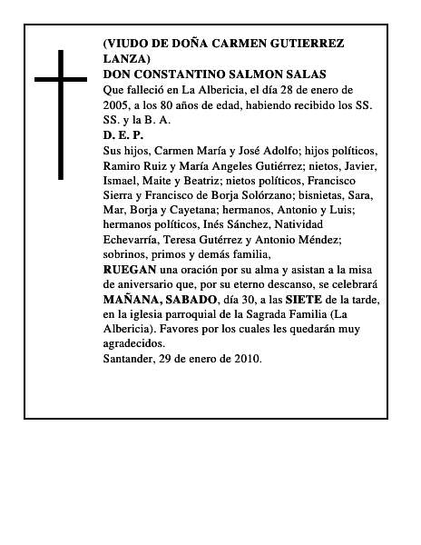 DON CONSTANTINO SALMON SALAS
