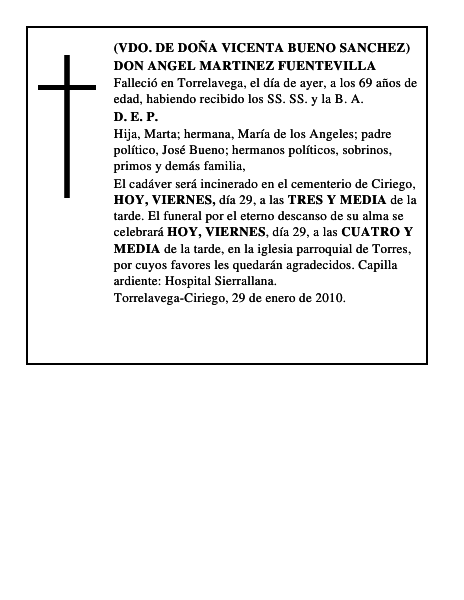 DON ANGEL MARTINEZ FUENTEVILLA