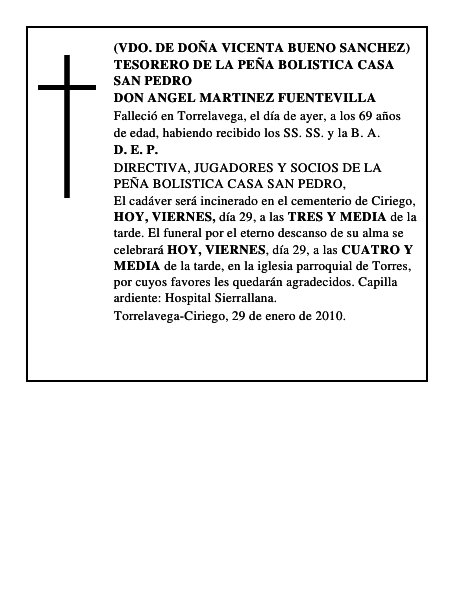 DON ANGEL MARTINEZ FUENTEVILLA