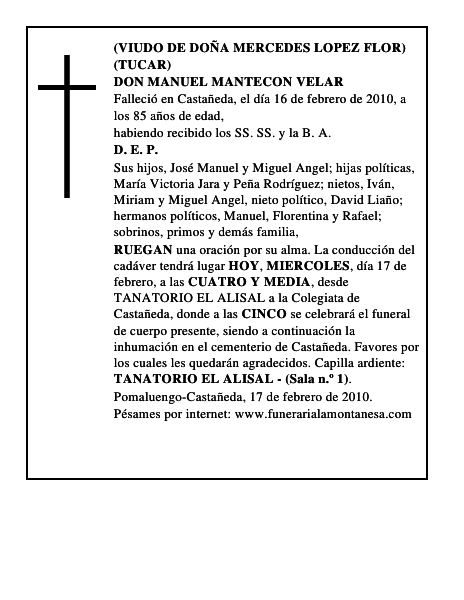 DON MANUEL MANTECON VELAR
