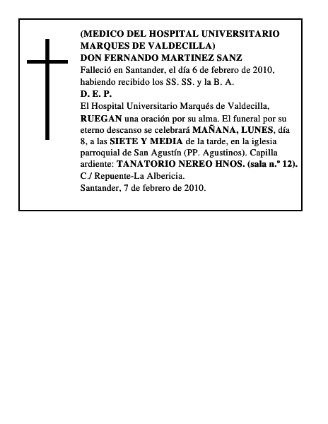 DON FERNANDO MARTINEZ SANZ