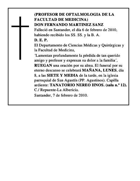 DON FERNANDO MARTINEZ SANZ