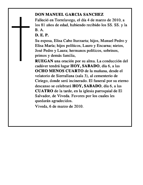 DON MANUEL GARCIA SANCHEZ