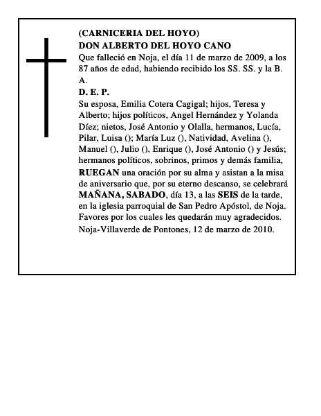 DON ALBERTO DEL HOYO CANO