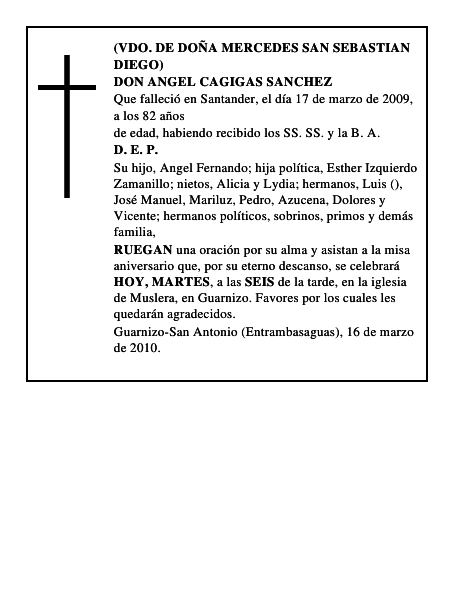 DON ANGEL CAGIGAS SANCHEZ