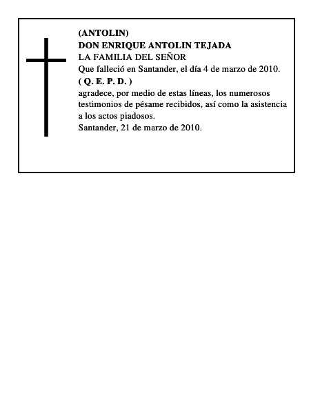 DON ENRIQUE ANTOLIN TEJADA