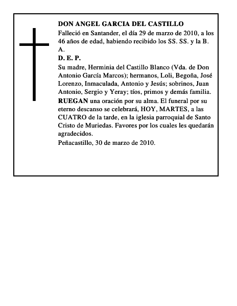 DON ANGEL GARCIA DEL CASTILLO
