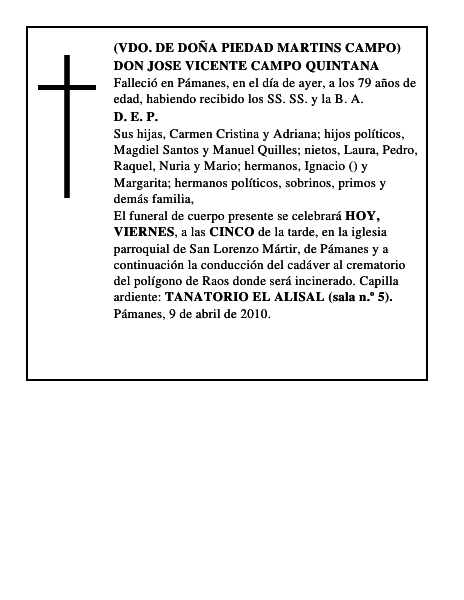 DON JOSE VICENTE CAMPO QUINTANA