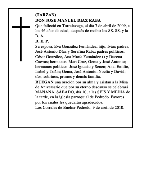 DON JOSE MANUEL DIAZ RABA