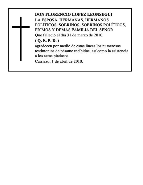 DON FLORENCIO LOPEZ LEONSEGUI