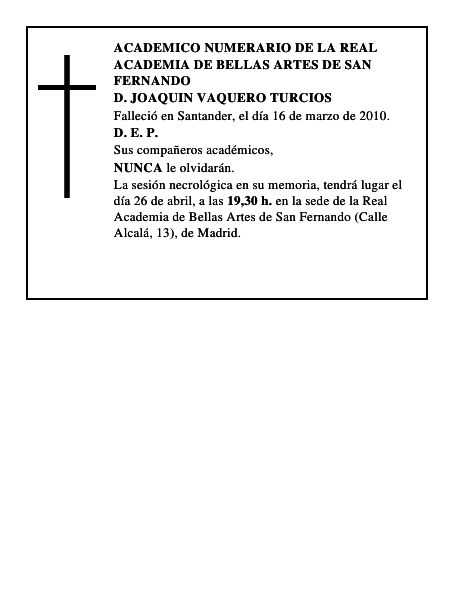 D. JOAQUIN VAQUERO TURCIOS