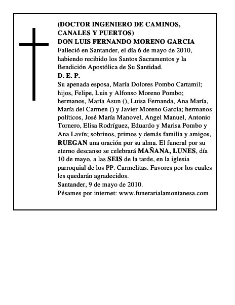 DON LUIS FERNANDO MORENO GARCIA