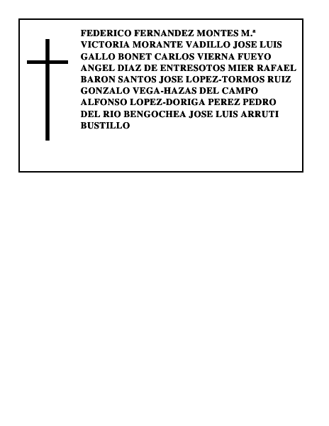 FEDERICO FERNANDEZ MONTES M.ª VICTORIA MORANTE VADILLO JOSE LUIS GALLO BONET CARLOS VIERN