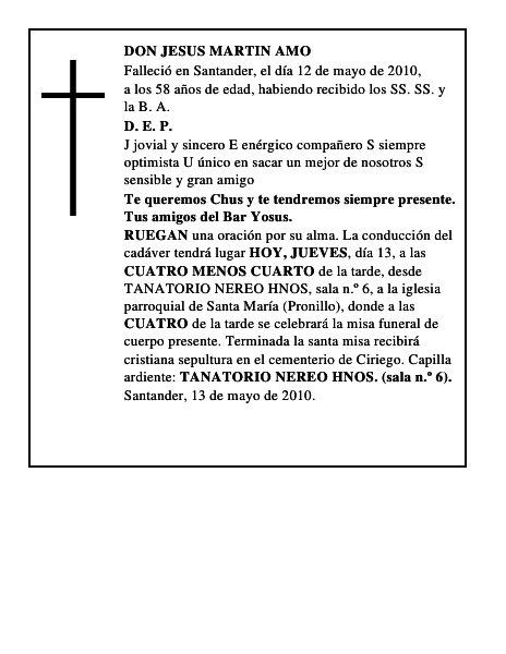 DON JESUS MARTIN AMO
