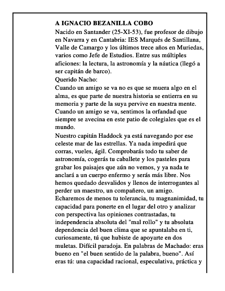 A Ignacio Bezanilla Cobo