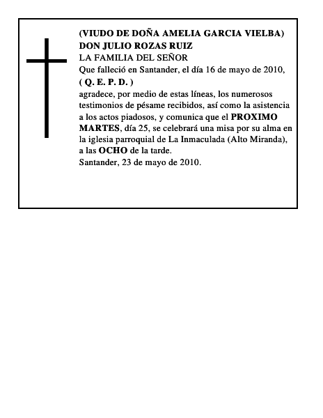 DON JULIO ROZAS RUIZ