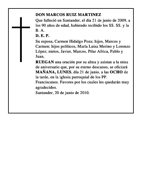 DON MARCOS RUIZ MARTINEZ