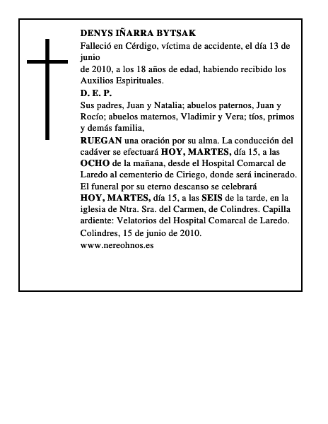DENYS IÑARRA BYTSAK