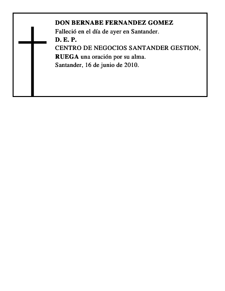 DON BERNABE FERNANDEZ GOMEZ