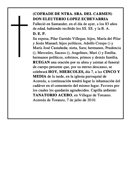 DON ELEUTERIO LOPEZ ECHEVARRIA